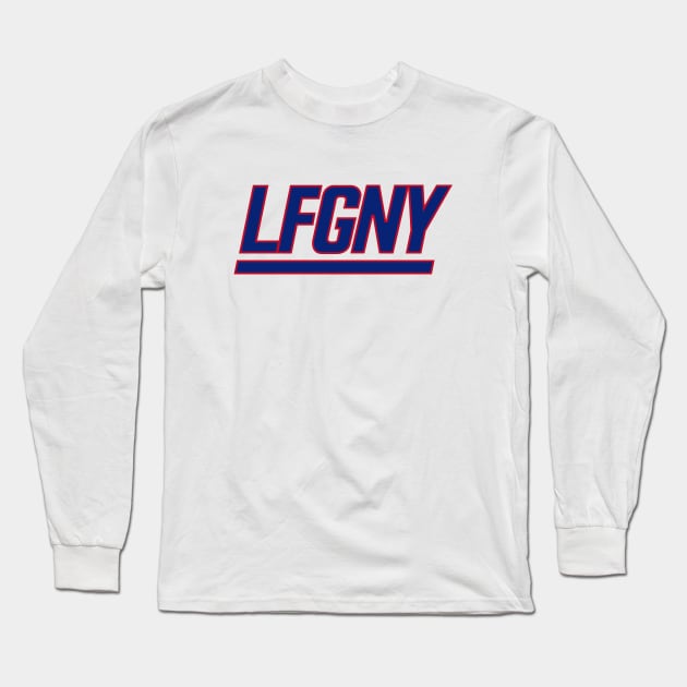 LFGNY - White Long Sleeve T-Shirt by KFig21